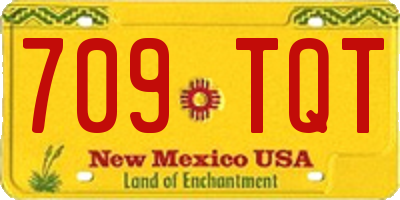 NM license plate 709TQT
