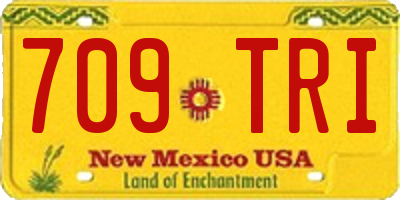 NM license plate 709TRI