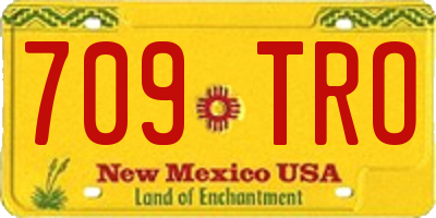 NM license plate 709TRO