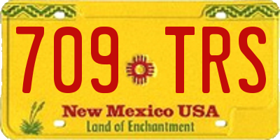 NM license plate 709TRS