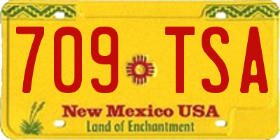 NM license plate 709TSA