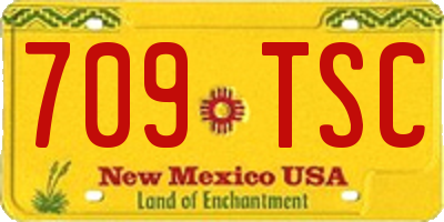 NM license plate 709TSC