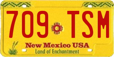 NM license plate 709TSM