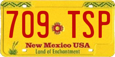 NM license plate 709TSP