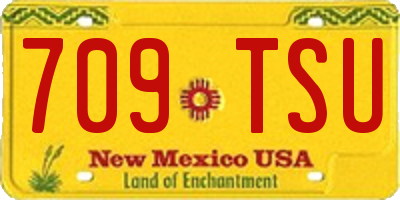 NM license plate 709TSU