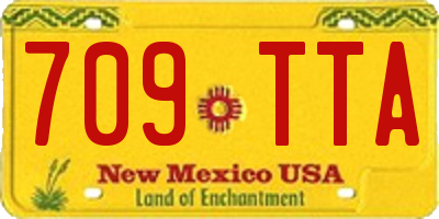 NM license plate 709TTA