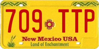 NM license plate 709TTP