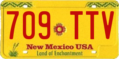 NM license plate 709TTV