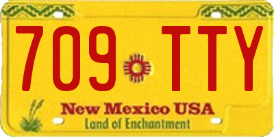 NM license plate 709TTY
