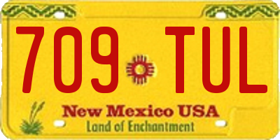 NM license plate 709TUL