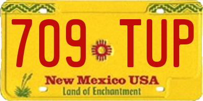 NM license plate 709TUP
