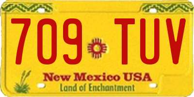 NM license plate 709TUV