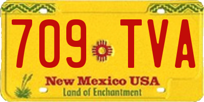 NM license plate 709TVA