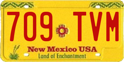 NM license plate 709TVM
