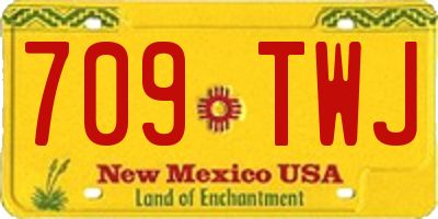 NM license plate 709TWJ