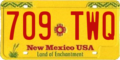 NM license plate 709TWQ