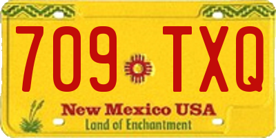 NM license plate 709TXQ