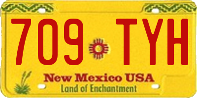 NM license plate 709TYH