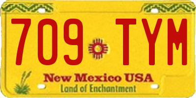NM license plate 709TYM
