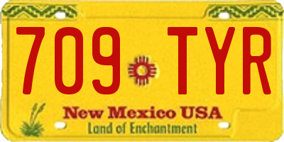 NM license plate 709TYR