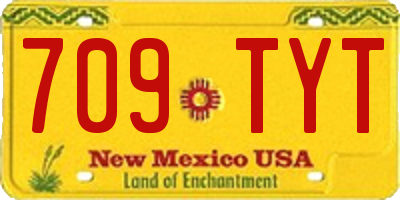 NM license plate 709TYT