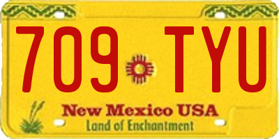 NM license plate 709TYU
