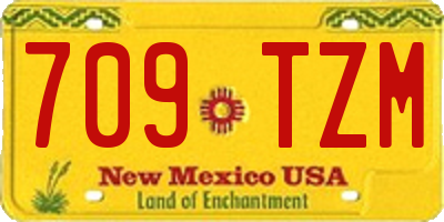 NM license plate 709TZM