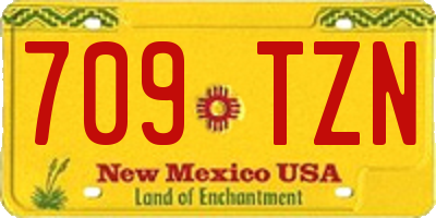 NM license plate 709TZN