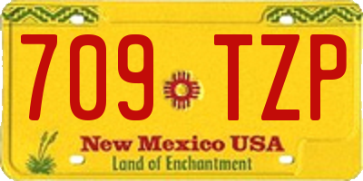NM license plate 709TZP
