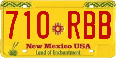 NM license plate 710RBB