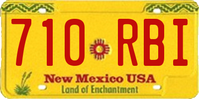 NM license plate 710RBI