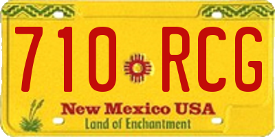 NM license plate 710RCG