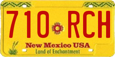 NM license plate 710RCH
