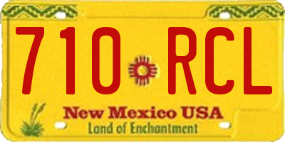 NM license plate 710RCL