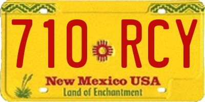 NM license plate 710RCY
