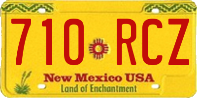 NM license plate 710RCZ
