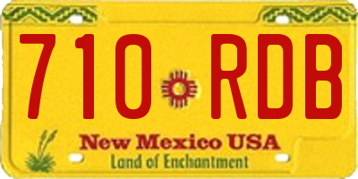 NM license plate 710RDB