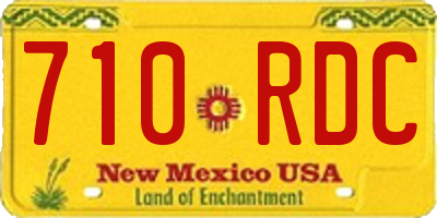 NM license plate 710RDC