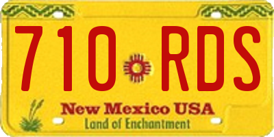 NM license plate 710RDS
