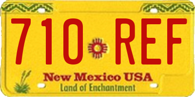 NM license plate 710REF