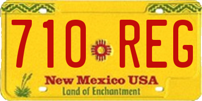 NM license plate 710REG
