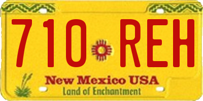 NM license plate 710REH