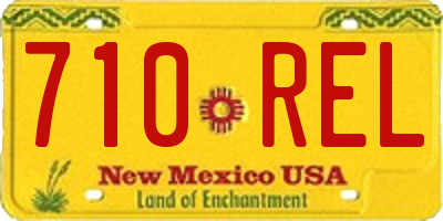 NM license plate 710REL