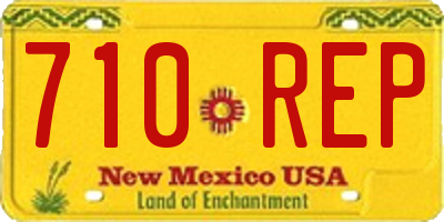NM license plate 710REP