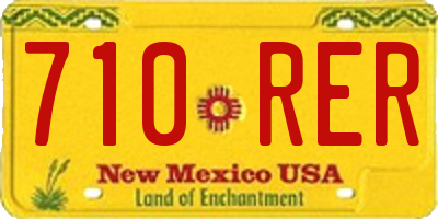 NM license plate 710RER