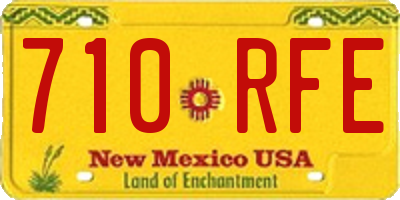 NM license plate 710RFE