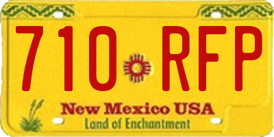 NM license plate 710RFP
