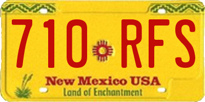 NM license plate 710RFS