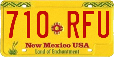 NM license plate 710RFU