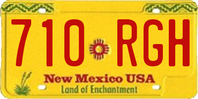NM license plate 710RGH